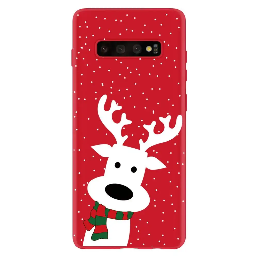 С рождественским оленем, милый чехол для samsung Galaxy A40 A50 A70 A10 A20 A30 A60 A7 A9 A6 плюс Note 8, 9, 10, плюс M30 M40 крышка чехол - Цвет: luweijin