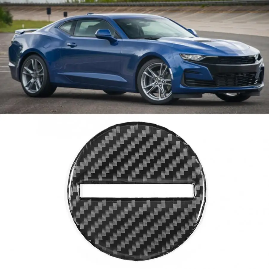 Наклейка на руль автомобиля, накладка из углеродного волокна, подходит для Chevrolet Camaro, наклейка на руль, аксессуары для автомобиля