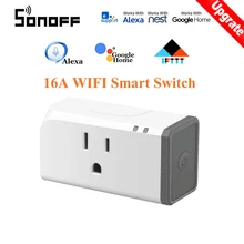 Nova sonoff eua s31 lite 16a wi fi inteligente interruptor temporizador monitor de energia casa para ewelink app automação, trabalhar com alexa casa do google