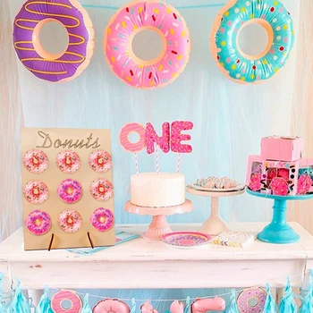 

Behogar Donuts Stand Detachable Wooden Doughnut Display Holder Stand Board for Candy Sweet Wedding Birthday Party Decoration