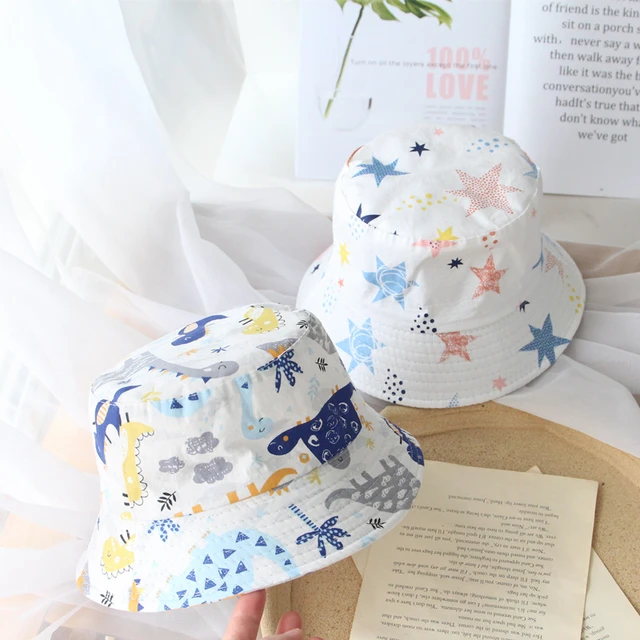 Boys Girls Baby Spring Summer Hats Breathable Cute Cartoon Printed Cap Sun  Hat