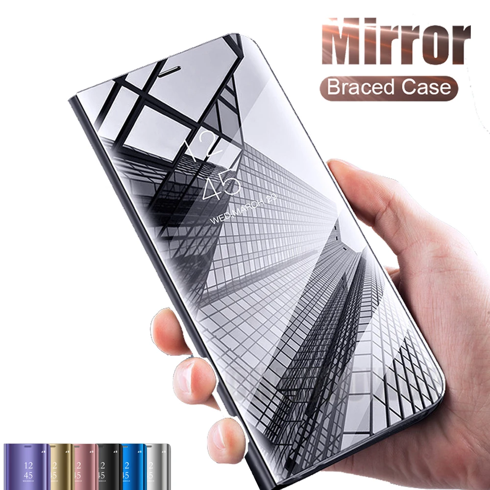 

Smart View Flip Mirror Case For Xiaomi Mi A2 Lite A2Lite A 2Lite Cover Stand Leather Cases For Xiaomi Mi A2 mia2 Coque Fundas
