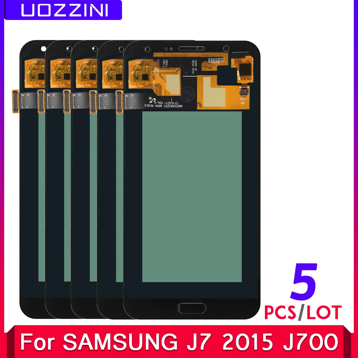 5 Pcs/Lots SUPER AMOLED For Samsung Galaxy J7 2015 J700 J700F J700H J700M SM-J700 LCD Display Touch Screen Assembly Replacement | Мобильные