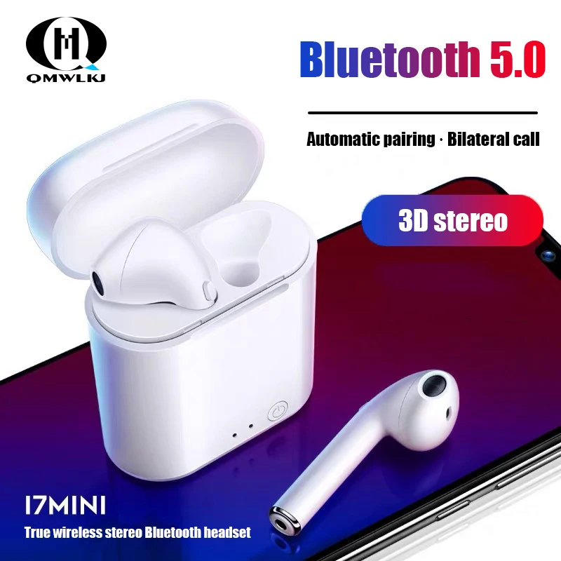 

i7s Tws Bluetooth Earphones Mini Wireless Earbuds Sport Handsfree Earphone Cordless Headset with Charging Box for xiaomi Phone