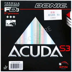 DONIC ACUDA S3 Table Tennis Rubber Made in Germany Spin All-around Pimples in Sponge Ping Pong Tenis De Mesa