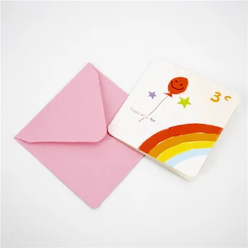 

1pcs Message Card DIY Creative Greeting Cards Postcards Wedding Invitations New Year Party Invitation Cards Random colors