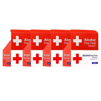 

400Pcs/Lot Alcohol Prep Swap Pad Wet Wipe for Antiseptic Skin Cleaning Care Jewelry Tool Alcohol Pads