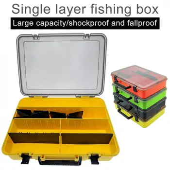 

40.5 x 28.5 x 8.5cm Portable Fishing Tackle Boxes Fishing Reel Line Lures Tool Thicken Large Multifunction Storage Box