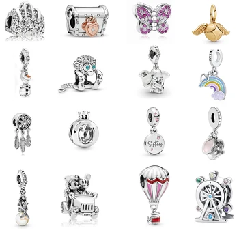

Free Shipping Authentic 925 Sterling Silver Best Sell Popular Charm Fit Original Pandora Bracelet For Women DIY Jewelry Bead