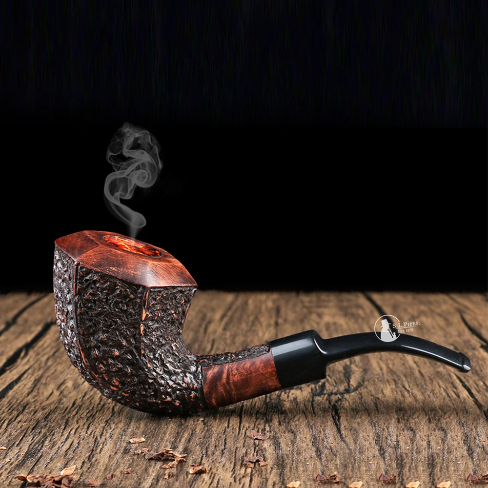SmokerHighendBriarRootPipesSmokingPipeHandCarvedTobaccoPipe