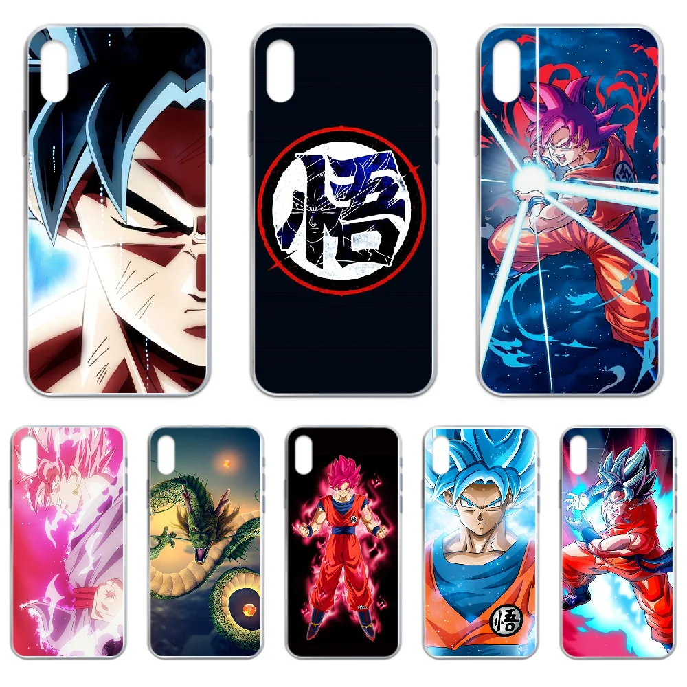 Dragon Ball Son Goku Phone Case cover For iphone 4 4S 5 5C 5S 6 6S PLUS 7 8 X XR XS 11 PRO SE 2020 MAX transparent shell | Мобильные