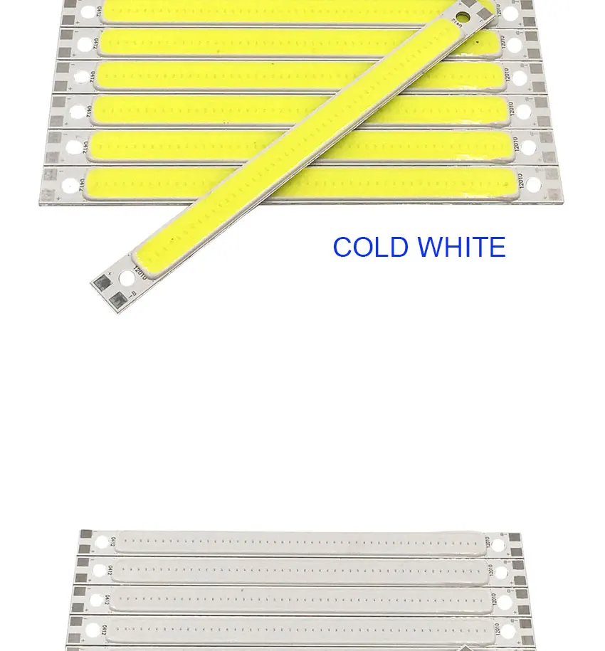 12 В 10 Вт Светодиодный светильник COB полоса красный зеленый синий теплый холодный белый цвет 1000LM DC12V Светодиодный светильник 12 см бар светильник s для Светодиодный светильник DIY