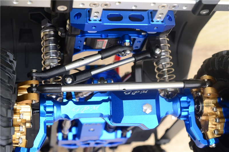 GPM TRAXXAS TRX4 тактическая версия FORD BLAZER нержавеющая сталь Передняя и задняя рулевая