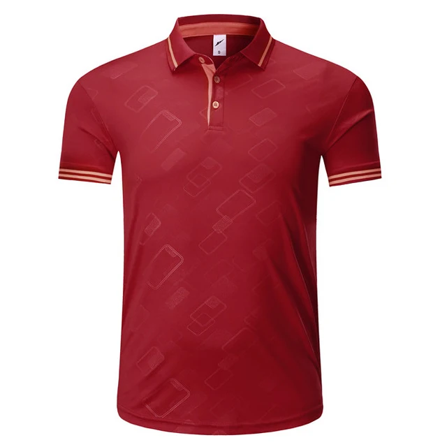 golf shirts for men/women Fitness Gym T-shirt short-sleeved pol o shirt for Men Golf ropa de golf para hombre Sportswear Running - Цвет: red