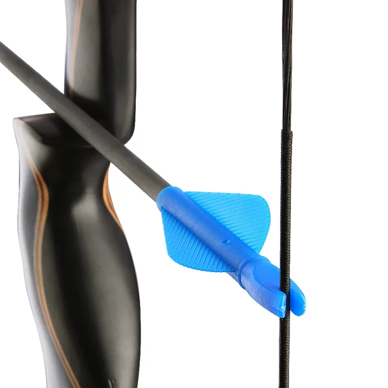 6/12 stücke 8mm Pfeil Nocke Pfeil Federn Kunststoff Pfeil Schwänze für DIY Jagd Schießen Pfeile Compound Recurve bogen – Detail 3