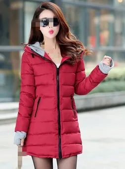 wine red B1391 новая модель Han cultivate one's morality женская осенняя и зимняя модная утепленная куртка с хлопковой подкладкой - Цвет: wine red