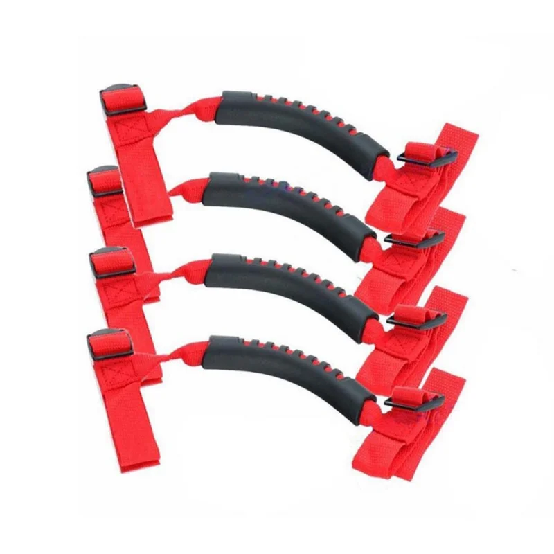 4pcs GPulling Tab For car WranglerSports Sahara Freedom Rubicon Door Handleba Newrab Handles Grip Bar