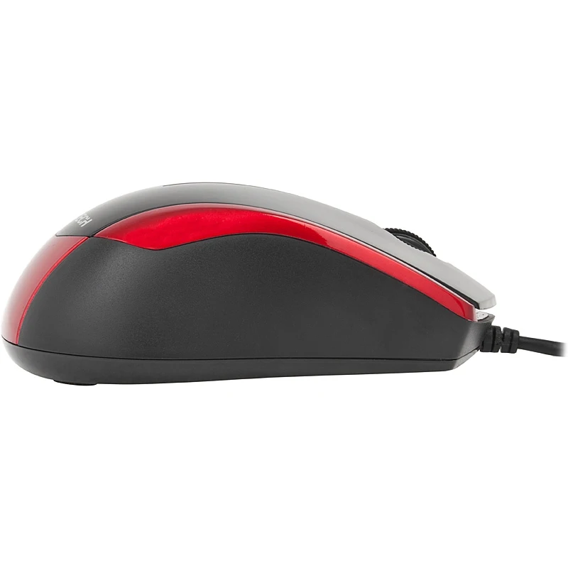 Мышь A4 V-Track Padless N-400-2 черный/красный оптическая(1000dpi) USB(2but
