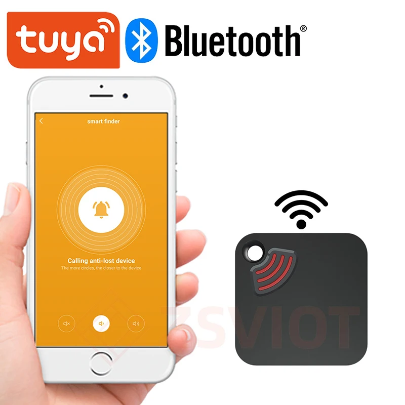 Tuya APP Anti-lost Alarm Bluetooth Anti-lost Device Smart Finder Alarm Tile Wallet Keys Locator Realtime Kids Pets