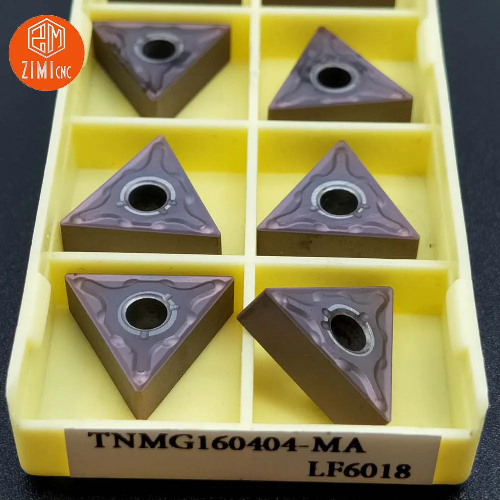 10 шт. TNMG160404-MA LF6018 твердосплавная вставка TNMG 331 подходит для токарного станка с ЧПУ режущие инструменты для стали, нержавеющей стали и чугуна