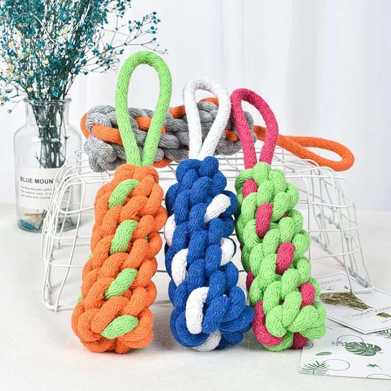 Oversized Dog Grinding Teeth Bite Rope Interactive Training Bichon Corgi Chew Resistant Cleaning Toy For Pets Supplies | Дом и сад