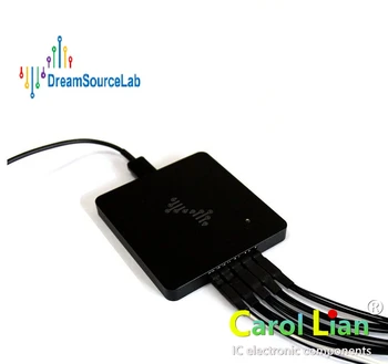 

DSLogic Plus is a USB-based logic analyzer, with max sample rate up to 400MHz, and max sample depth up to 16G