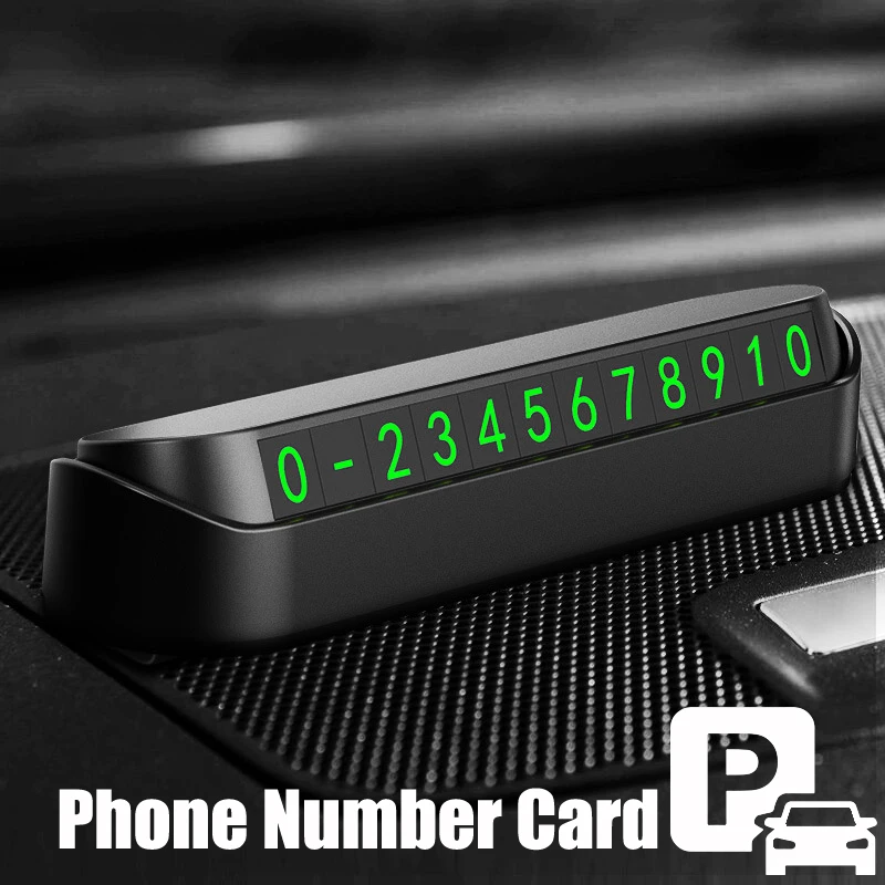 Car Temporary Parking Card Phone Number for BMW E60 Ford focus 2 Kuga Mazda 3 cx-5 Volkswagen Polo Golf 4 6 GTI | Автомобили и