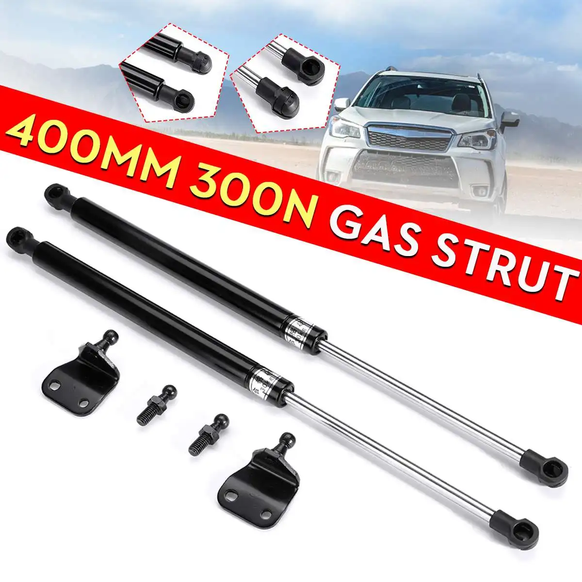 Cabinet 6mm Shaft Gas Strut 195mm-300n x1 Trailers Bonnet Canopy Toolboxes 