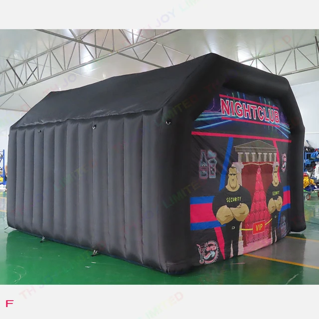 High quality Commercial black inflatable night club party tent pub disco  house for sale - AliExpress