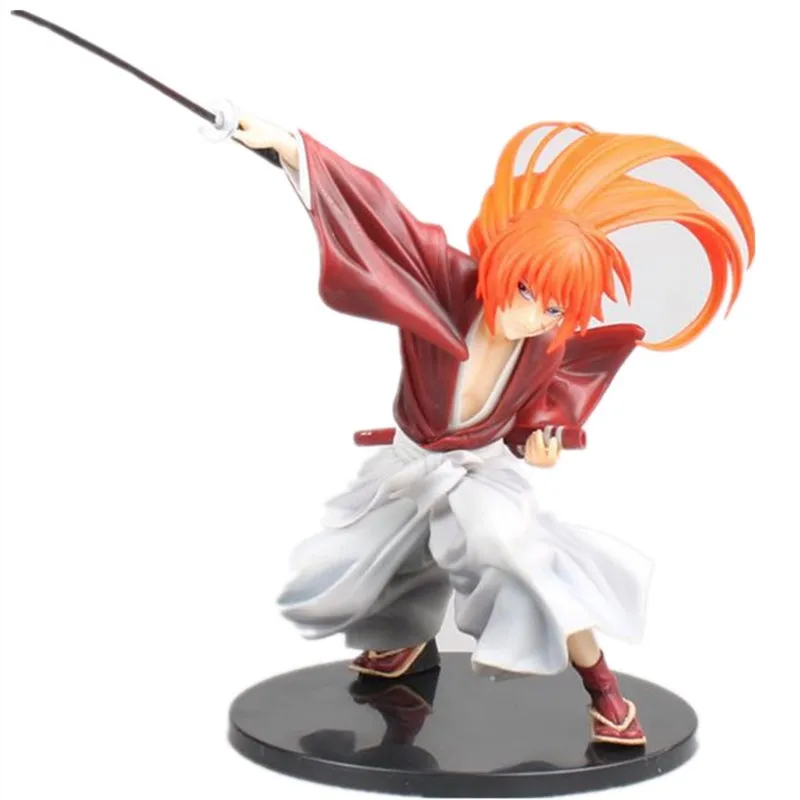 18 см руруни Kenshin Meiji Swordsman романтическая история Himura ПВХ Аниме фигурки модель