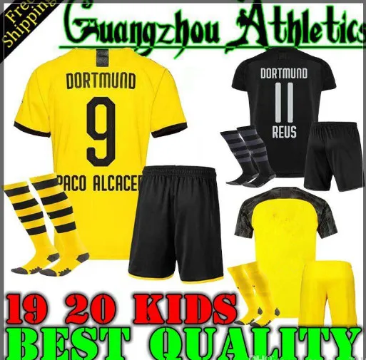 Футбольная Футболка с принтом Дортмунд, 19, 20, Филипп готзе, Реус, пулисик, Витсель, хаммелс, бренд, Детские майки, Детский комплект, футболка с принтом дортмундл