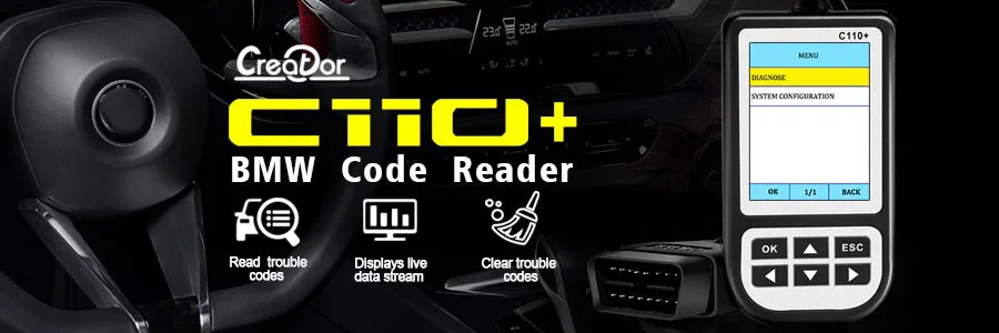 Creator C110 V6.0 для BMW считыватель кодов obd2 сканер автомобильный диагностический инструмент автоматический сканирующий инструмент