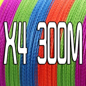 4 Strands Multicolor Оплетка JOF 300 м 8 нитей 4 нити многоцветная леска linha multifilamento pesca 8/4 леска для морской рыбалки - Цвет: 4 Strands Multicolor
