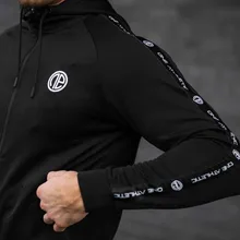 Новые мужские куртки для бега, спортивные куртки для фитнеса с капюшоном, плотные толстовки, гольфы спортивные для тренировок и бега, куртки для бега, брюки на молнии