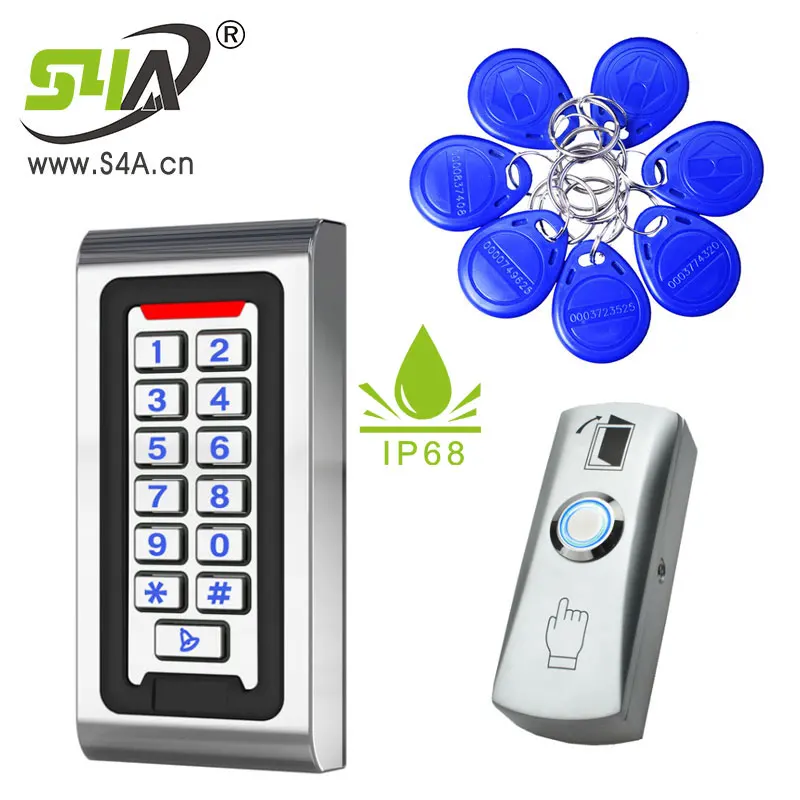 Водонепроницаемая автономная металлическая клавиатура доступа RFID IP68|Наборы для