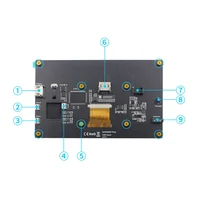7 cal LCD 1024x600 D wyświetlacz z uchwytem-h pełny kąt widzenia panelu w 178 stopni dla raspberry PI 3B + 4B 3