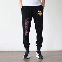 New Spring and Autumn Saints Casual Pants Vikings Male Cotton Foottball Casual Clothes New Lover Men's Casual Sweatpants