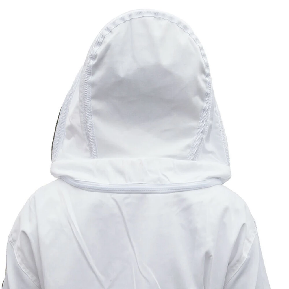 1х белый костюм пчеловодства для всего тела защитная одежда с вуалью капюшон поставки