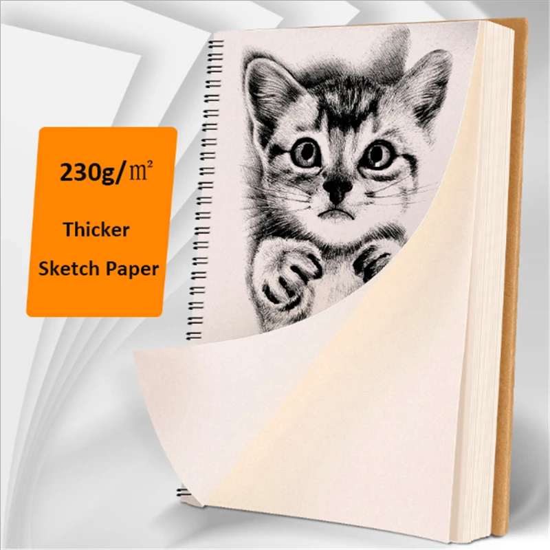 16K Kraft Cover Sketchbook Diary for Drawing Painting Graffiti Sketch Paper Memo Pad Notebook Office School Supplies Gift 16k kraft cover sketchbook diary for drawing painting graffiti sketch paper memo pad notebook office school supplies gift