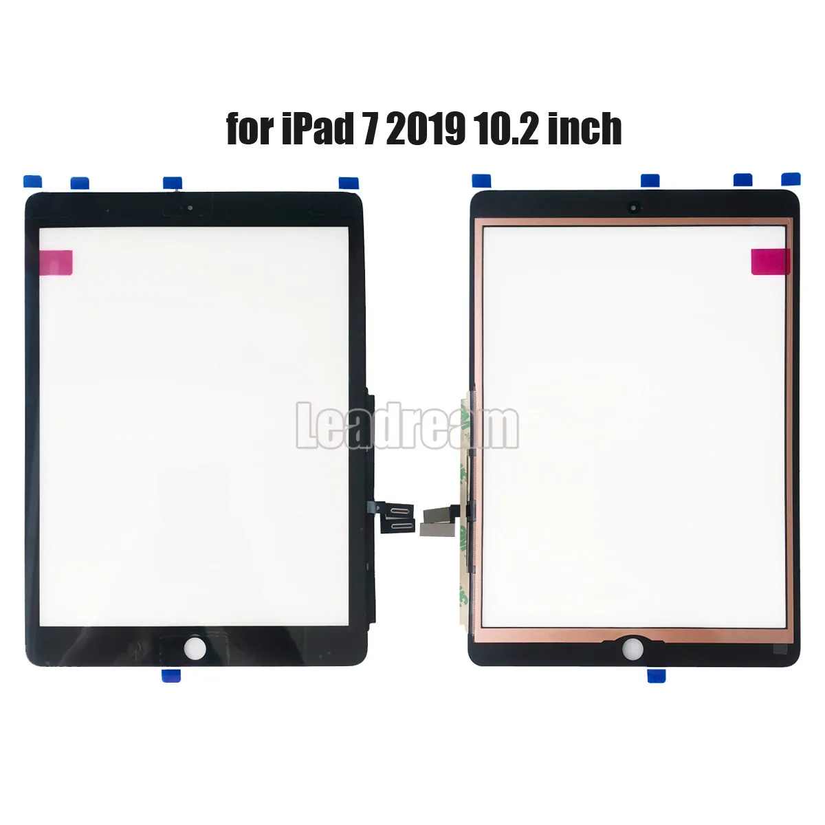 10 шт. для iPad 7 10,2 дюймов сенсорный экран дигитайзер стеклянная панель с клейкой лентой