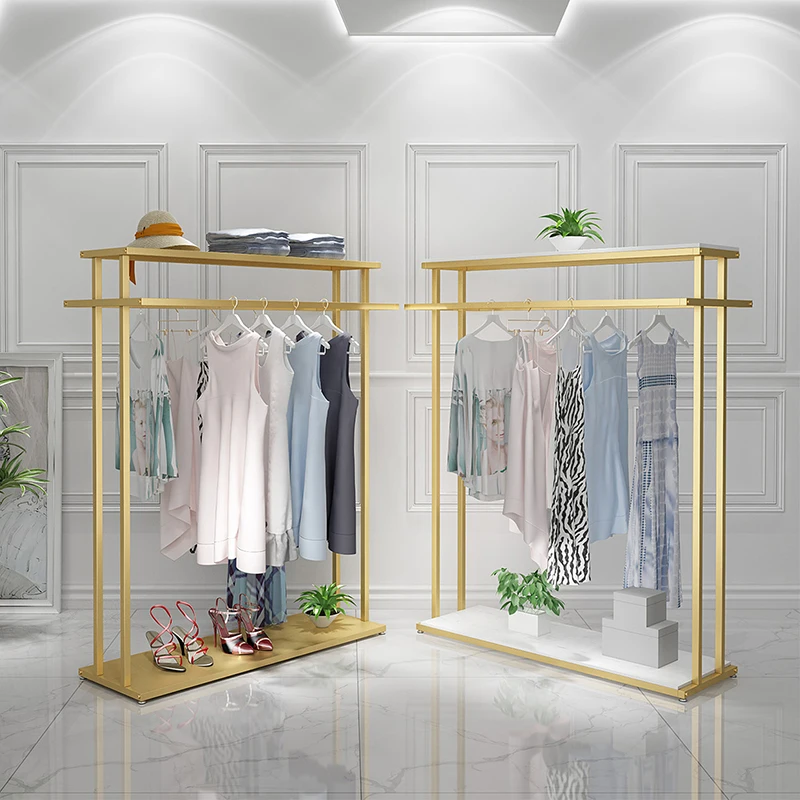 

Metal clothes display racks Hanging clothing rack Cloth stand