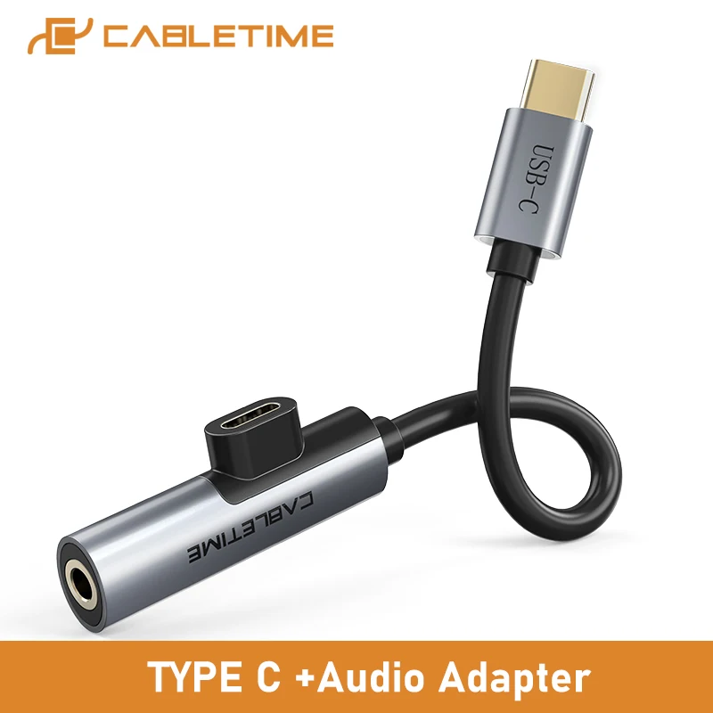 CABLETIME USB C к 3 5 мм Aux Женский кабель Тип 2 в 1 адаптер для наушников huawei P20 Samsung C017| |