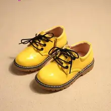 Новая классическая детская обувь; модные От 1 до 11 лет Детские Ботинки Martin для мальчиков и девочек; Осенняя детская кожаная обувь унисекс