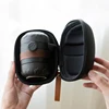High grade Black Pottery 1 Pot 2 Cups Tea Sets Portable Travel Home Office Cups Ceramic Tea Coffee Container With Bag ► Photo 1/6