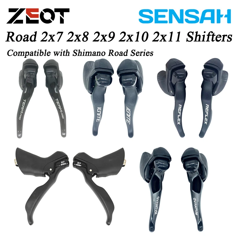 SENSAH Road Bike Shifters 2X7/2×8/2×9/2X10/2X11 Speed Lever Brake