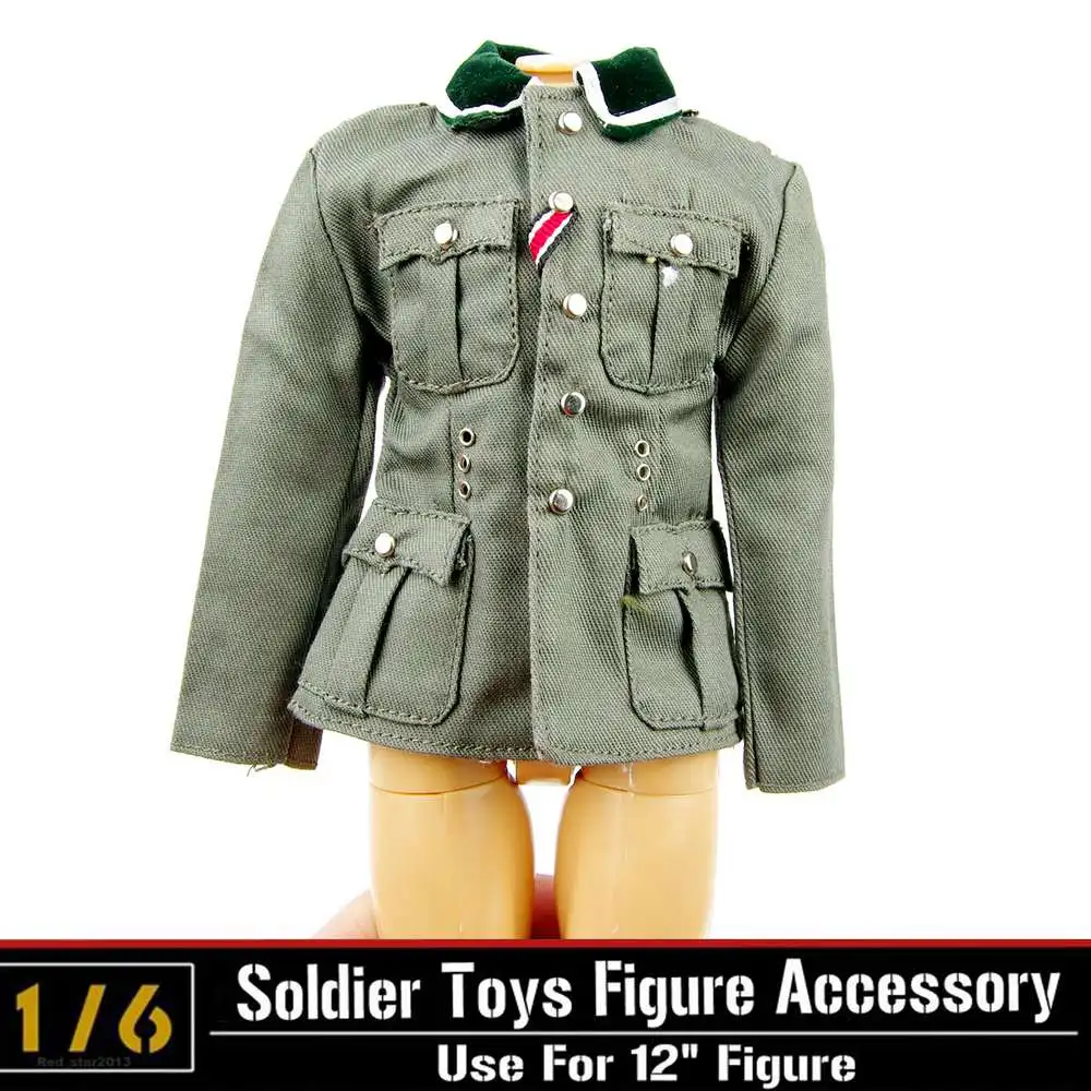 WWII German Army Radio Soldier Sergeant Clothing Suit DID 80095 Model F 12'' Action Figure Clothes Accessories