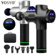 Display lcd arma de massagem massager muscular profundo dor muscular corpo pescoço massagem exercício relaxamento emagrecimento moldar alívio da dor