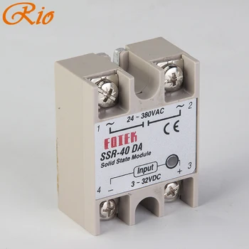 

CNOBLE solid state relay SSR-60DA SSR-80DA SSR-100DA 60A 80A 100A actually 3-32V DC TO 24-380V AC SSR 60DA 80DA 100DA top brand