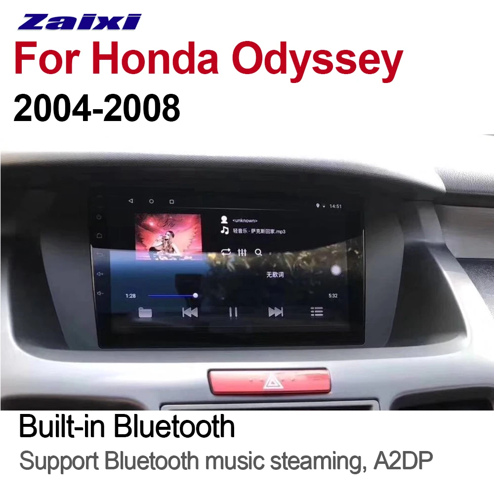 Автомагнитола ZaiXi 2 Din Android для Honda Odyssey 2004 ~ 2008 GPS навигация BT Wi Fi карта