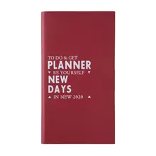 Agenda планировщик Органайзер A6 ежедневный Еженедельный блокнот руководство по расписанию путешествия